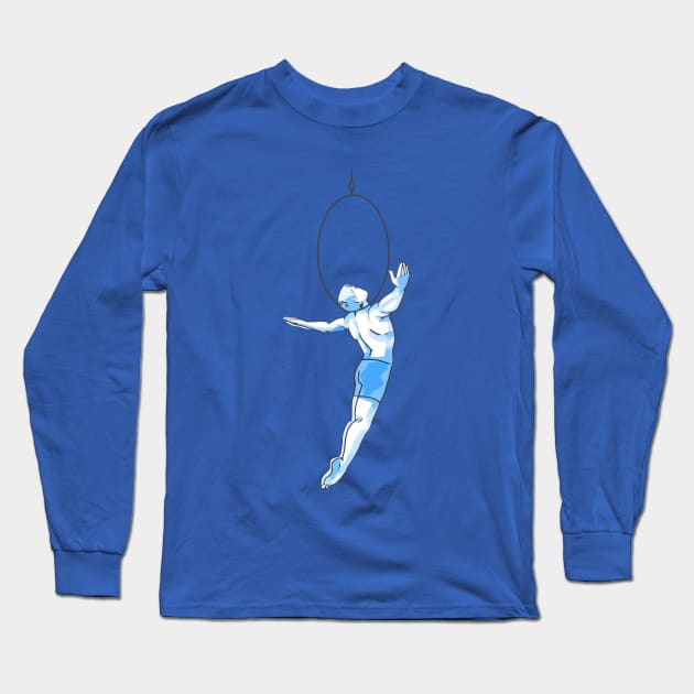 Aerial Hoop Long Sleeve T-Shirt by RedLineStore